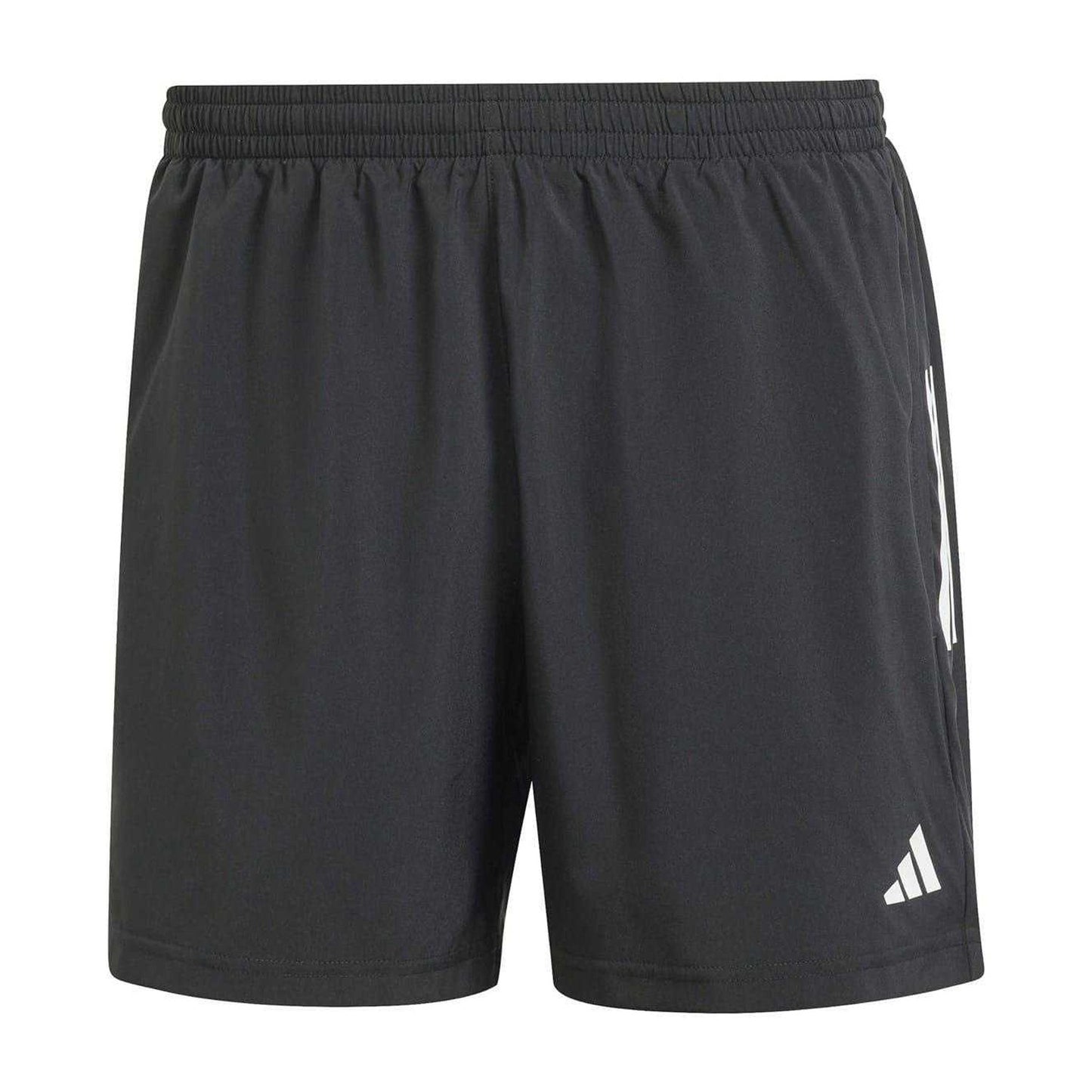 Black - Front - Adidas Mens Own The Run Logo Running Shorts