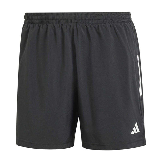 Black - Front - Adidas Mens Own The Run Logo Running Shorts