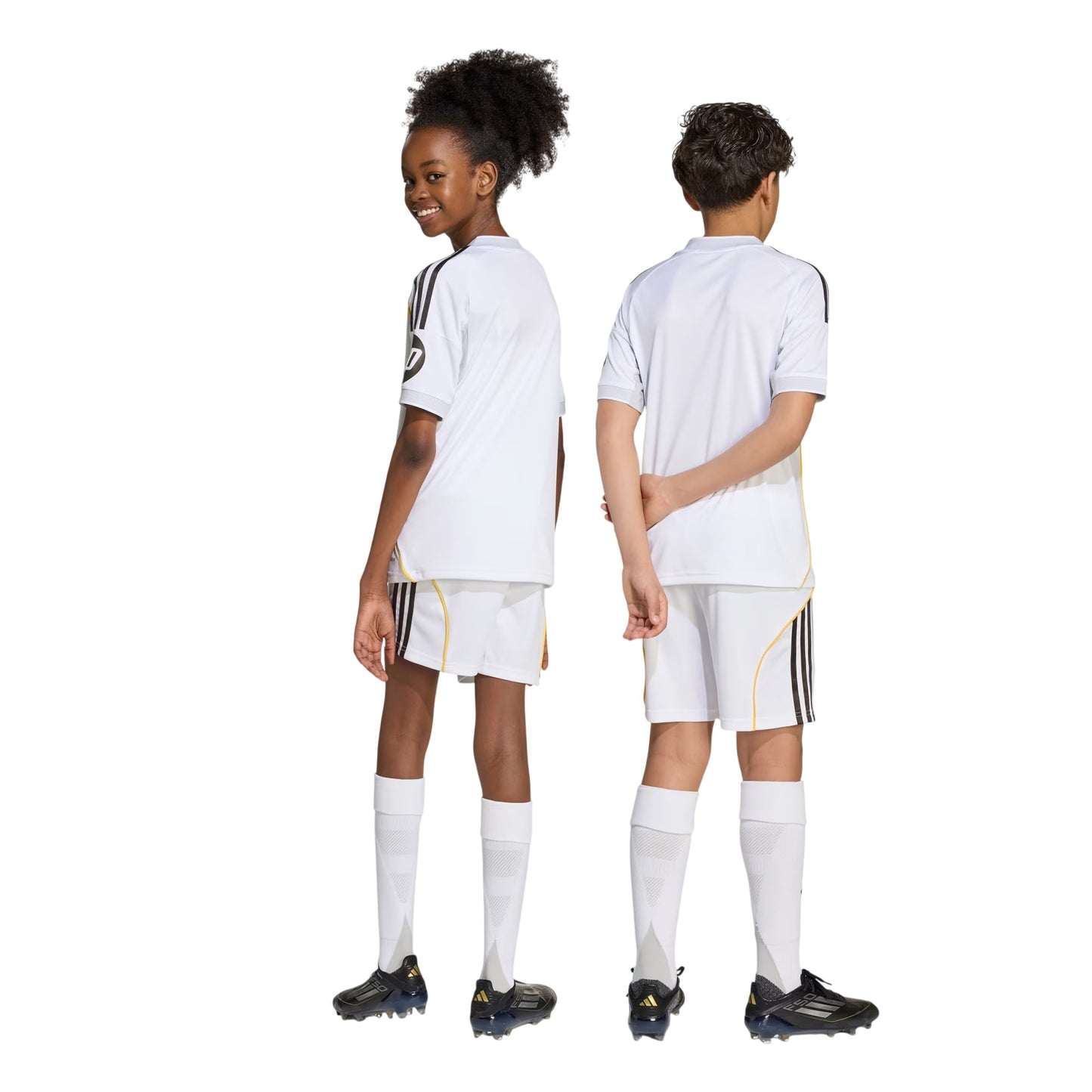 White - Back - Adidas Childrens-Kids 2025-2026 Real Madrid CF Football Shorts
