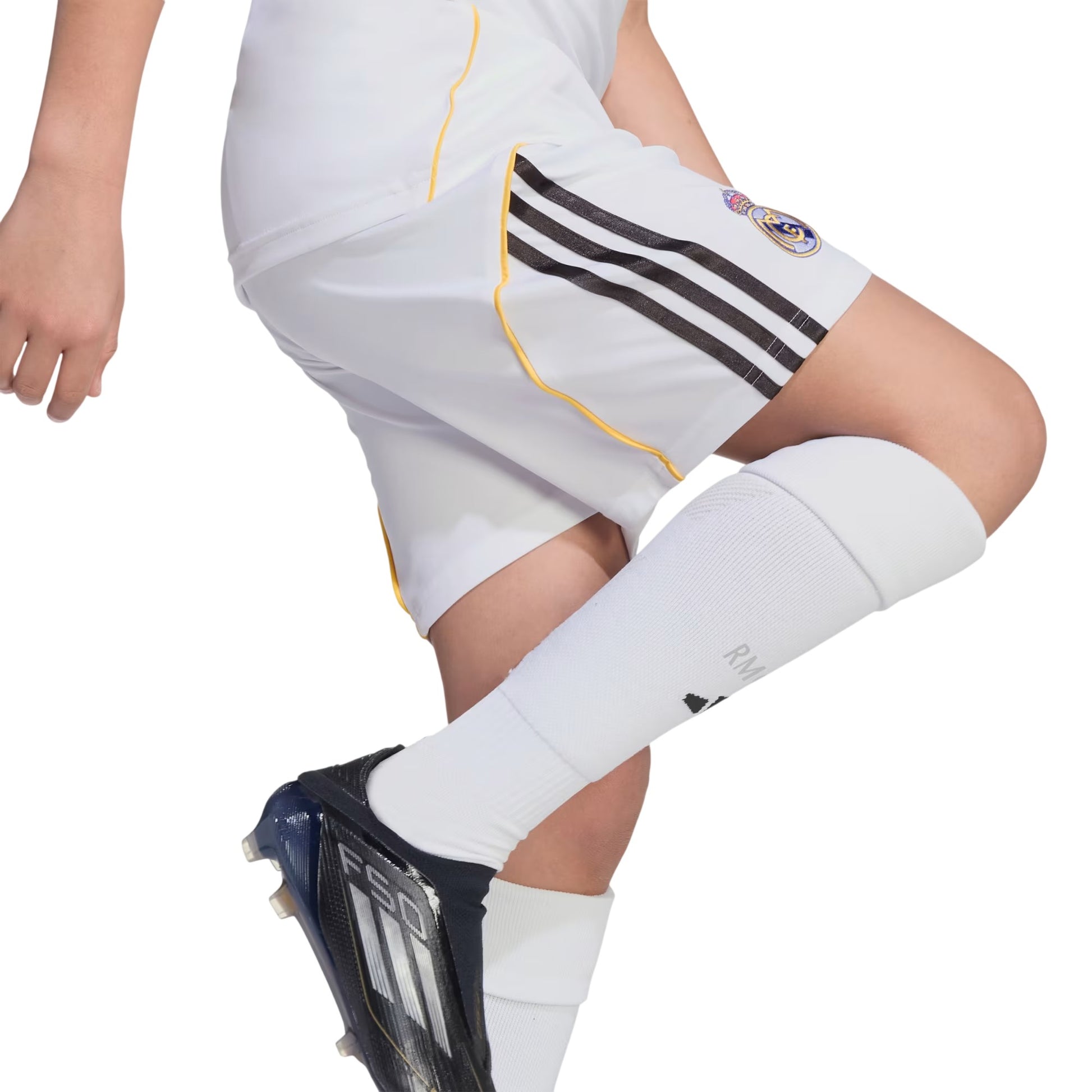 White - Side - Adidas Childrens-Kids 2025-2026 Real Madrid CF Football Shorts