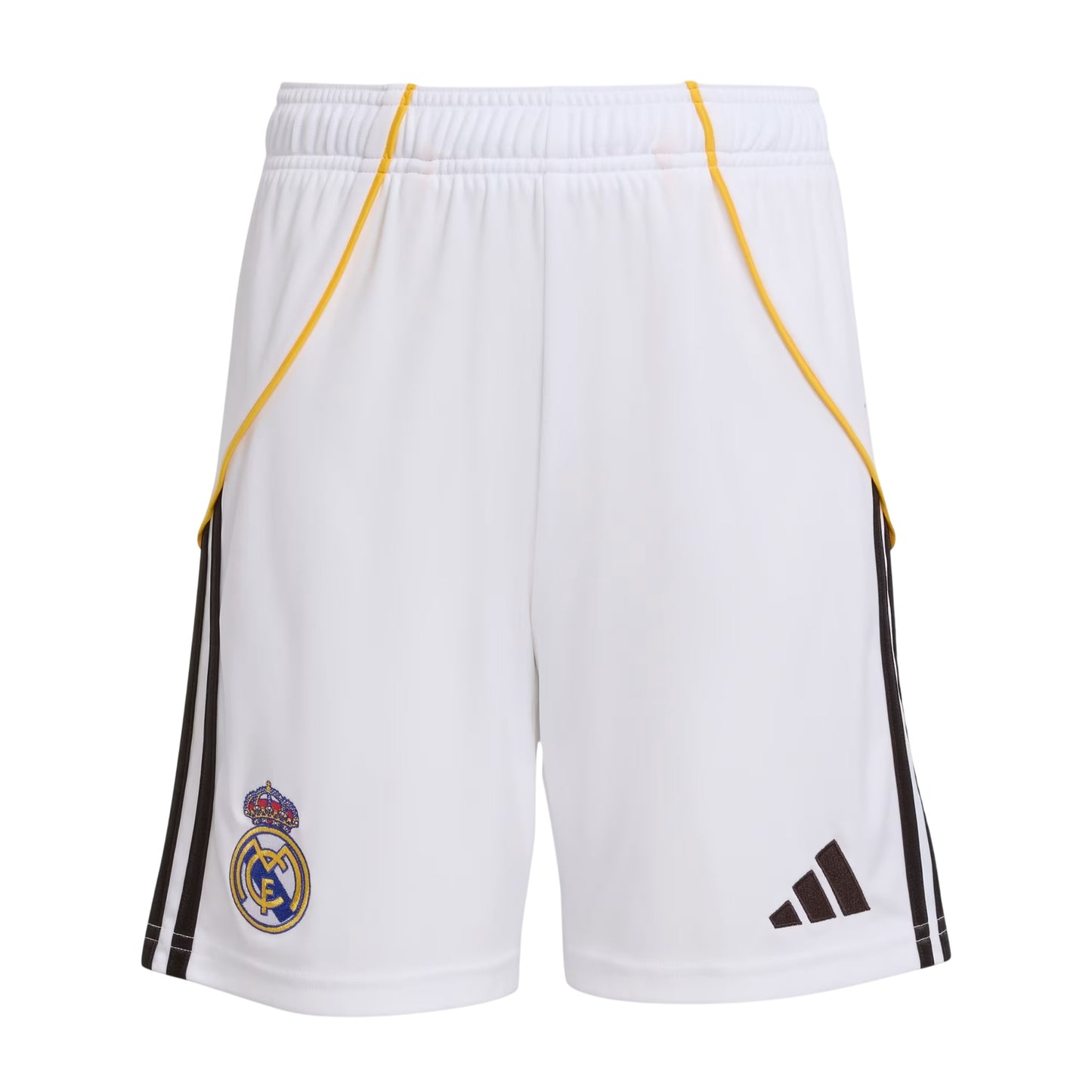White - Front - Adidas Childrens-Kids 2025-2026 Real Madrid CF Football Shorts