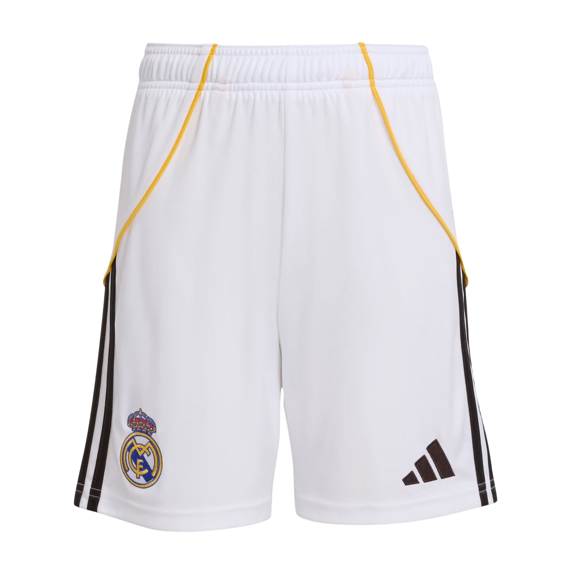 White - Front - Adidas Childrens-Kids 2025-2026 Real Madrid CF Football Shorts