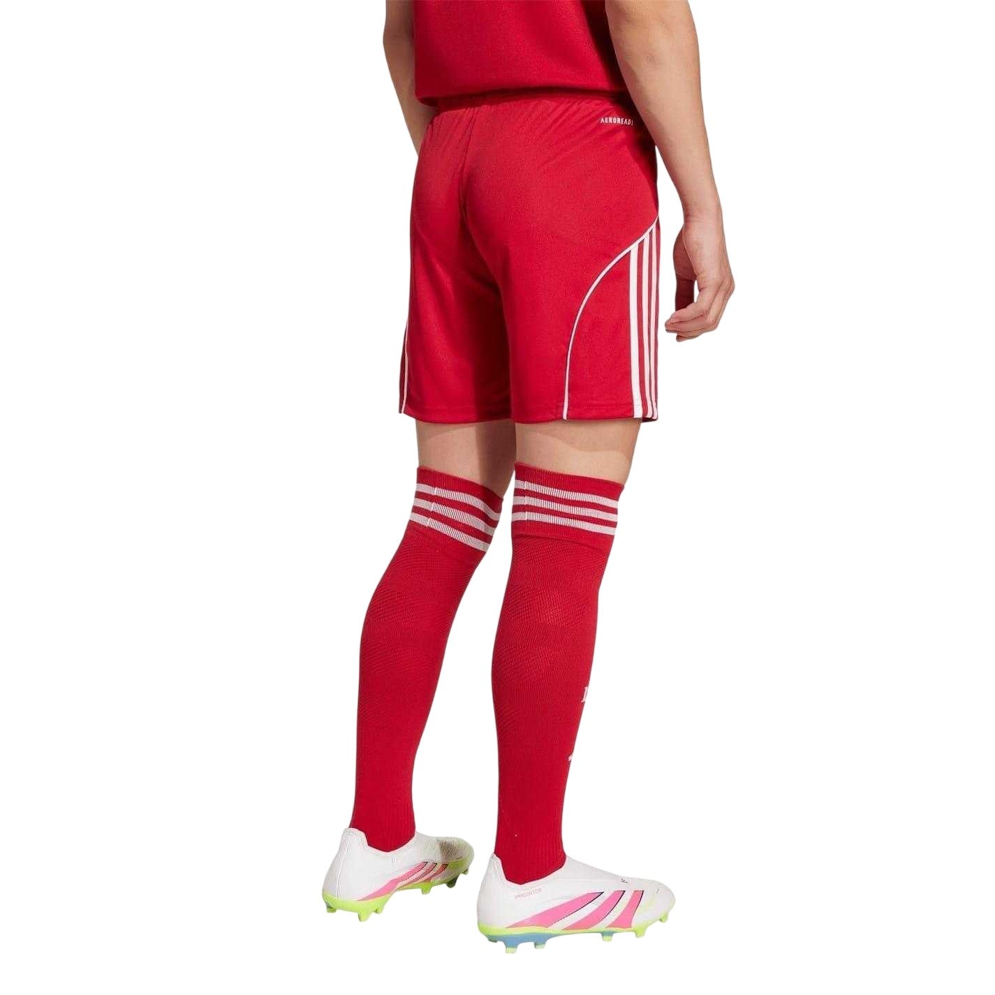 Red - Back - Adidas Childrens-Kids 2025-2026 Liverpool FC Home Shorts
