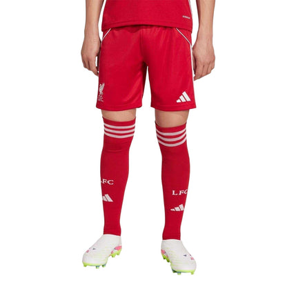 Red - Front - Adidas Childrens-Kids 2025-2026 Liverpool FC Home Shorts