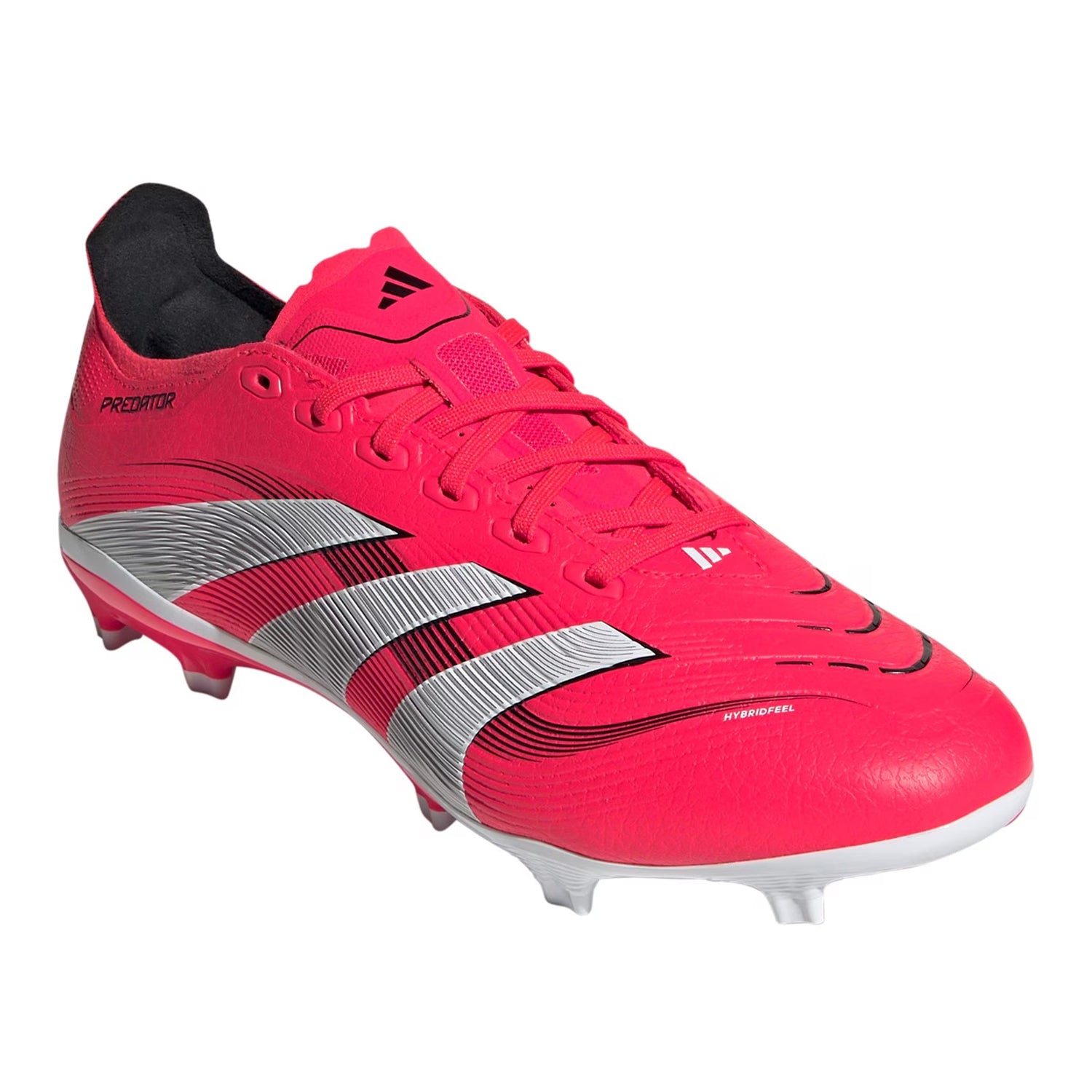 Lucid Red - Close up - Adidas Mens Predator Lace Up Football Boots