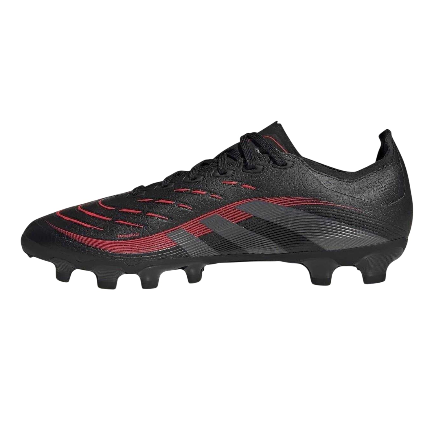 Core Black-Grey - Side - Adidas Mens Predator Lace Up Football Boots
