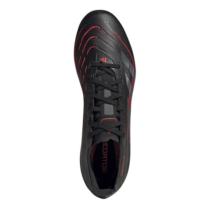 Core Black-Grey - Lifestyle - Adidas Mens Predator Lace Up Football Boots