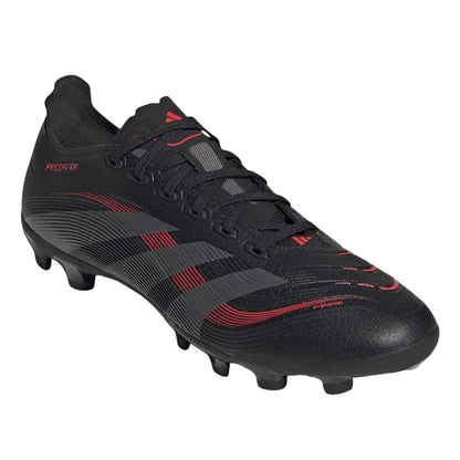 Core Black-Grey - Pack Shot - Adidas Mens Predator Lace Up Football Boots