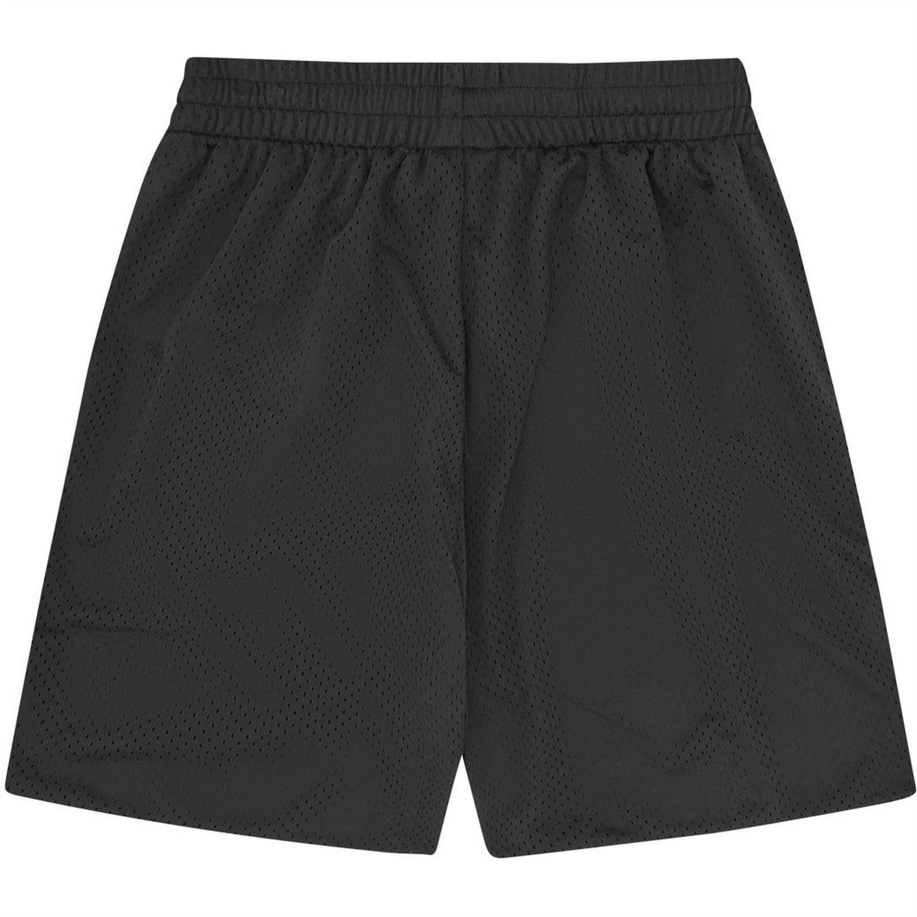 Black - Back - ICECREAM Mens Mesh Dog Shorts