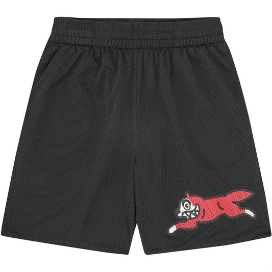 Black - Front - ICECREAM Mens Mesh Dog Shorts