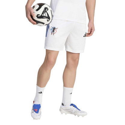 White - Pack Shot - Adidas Mens Jude Bellingham Training Shorts