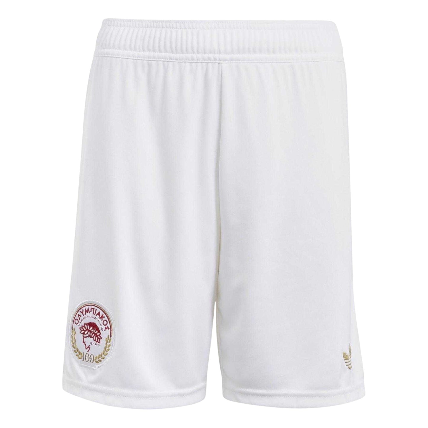 White - Front - Adidas Childrens-Kids Olympiacos Piraeus Shorts