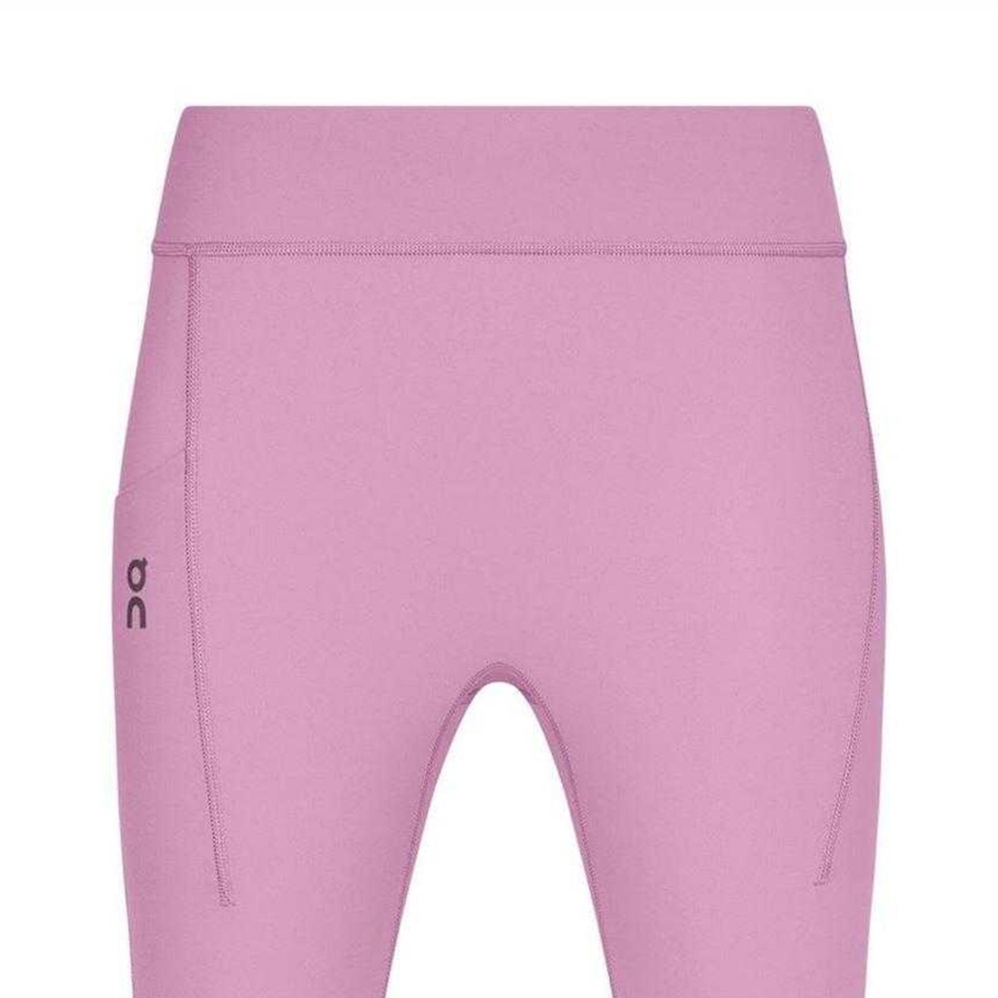 Pink - Back - On Womens-Ladies Performance Running Tights