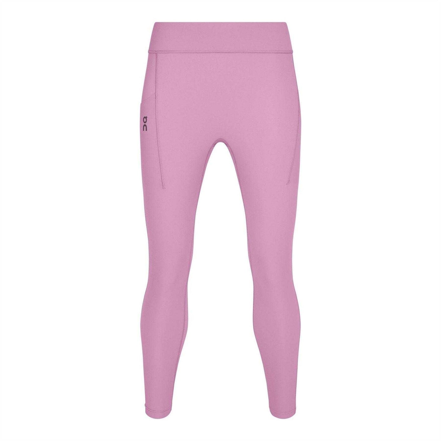 Pink - Front - On Womens-Ladies Performance Running Tights