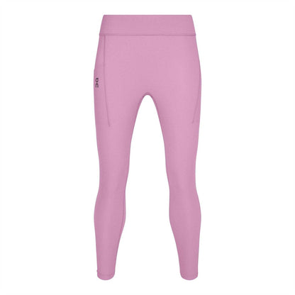 Pink - Front - On Womens-Ladies Performance Running Tights