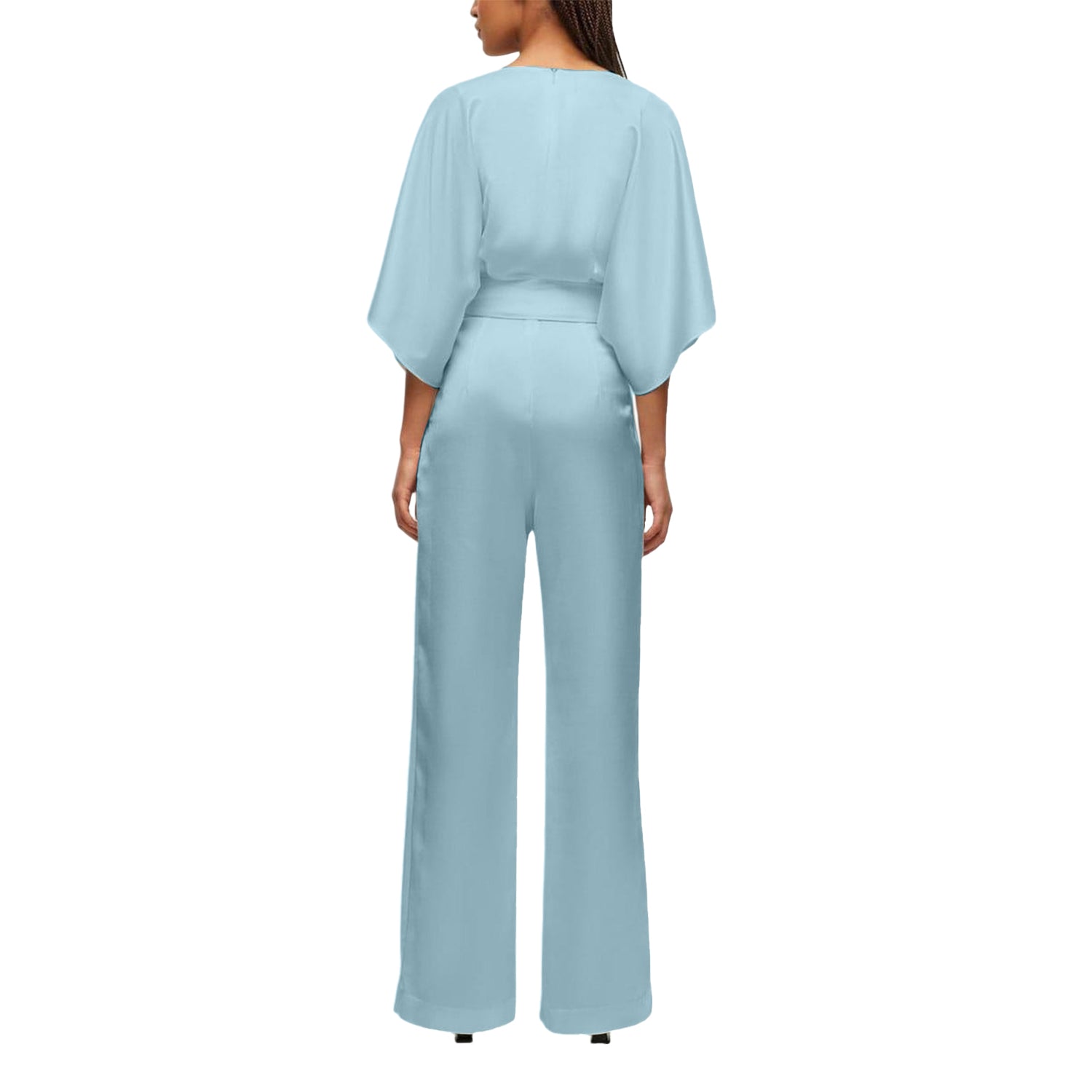 Light Blue - Back - Hugo Boss Womens-Ladies Kalaisa-1 Jumpsuit