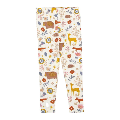Blue-Multicoloured - Lifestyle - Lilly & Sid Childrens-Kids Animals Stripes Leggings (Pack of 2)