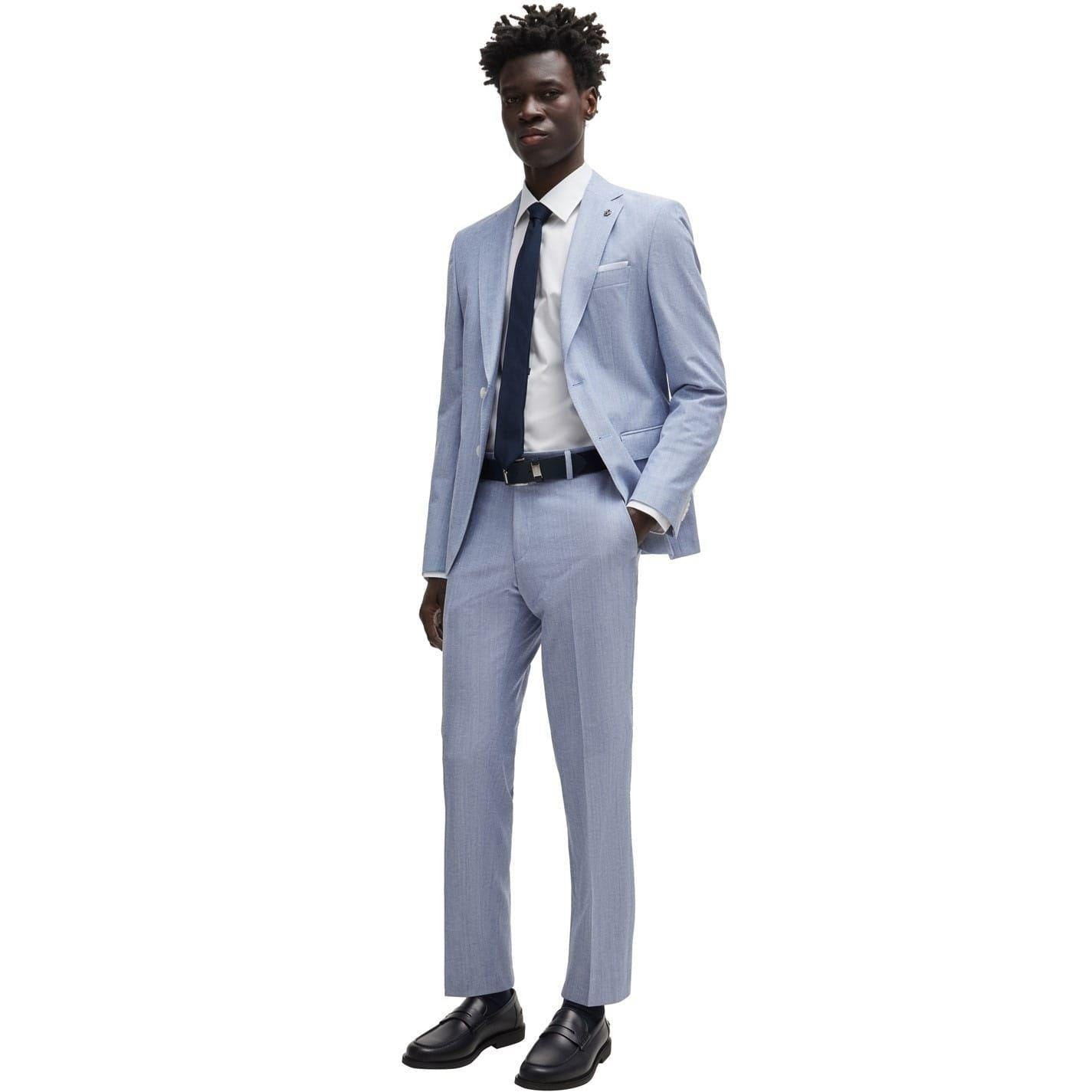 Navy - Lifestyle - Boss Mens Genius Slim Trousers