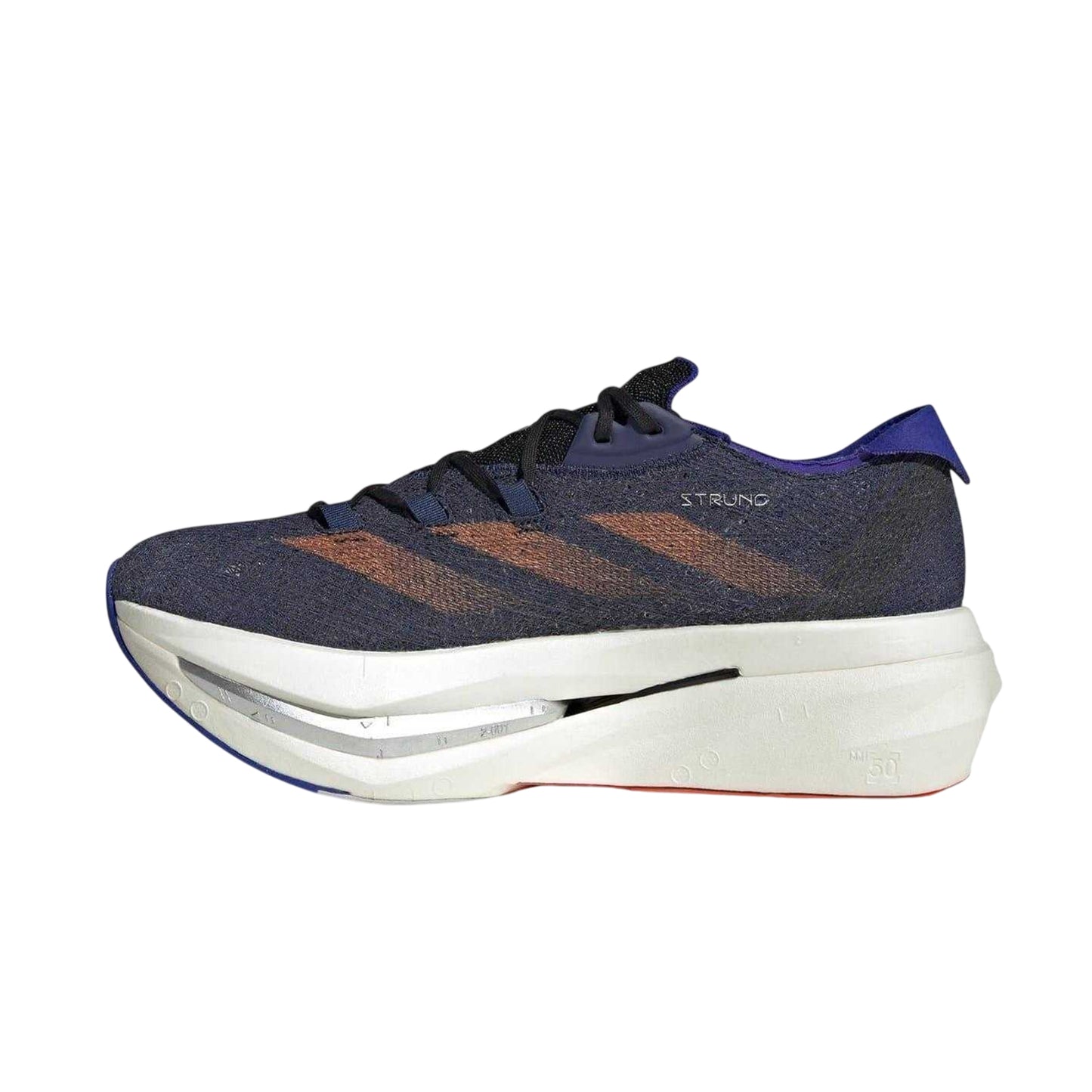 Dark Blue - Side - Adidas Womens-Ladies Adizero Prime S 3 Stripes Lace Up Trainers