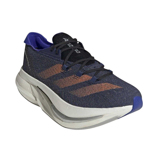 Dark Blue - Front - Adidas Womens-Ladies Adizero Prime S 3 Stripes Lace Up Trainers