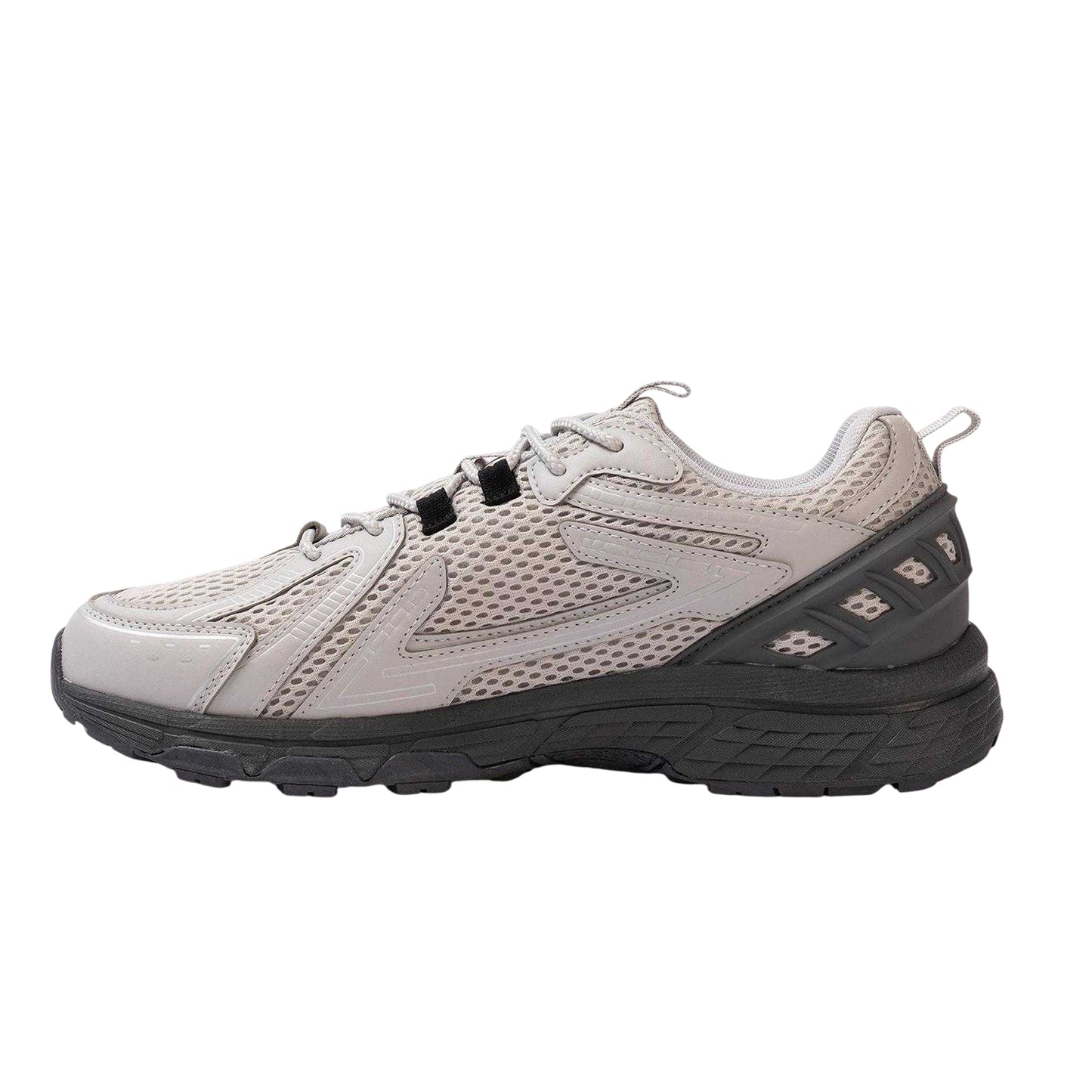 Grey - Back - Kappa Mens Alvi Logo Low Cut Trainers