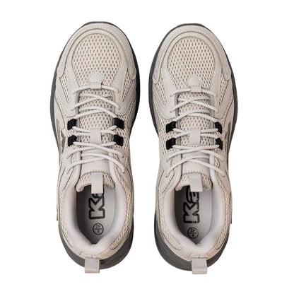 Grey - Side - Kappa Mens Alvi Logo Low Cut Trainers