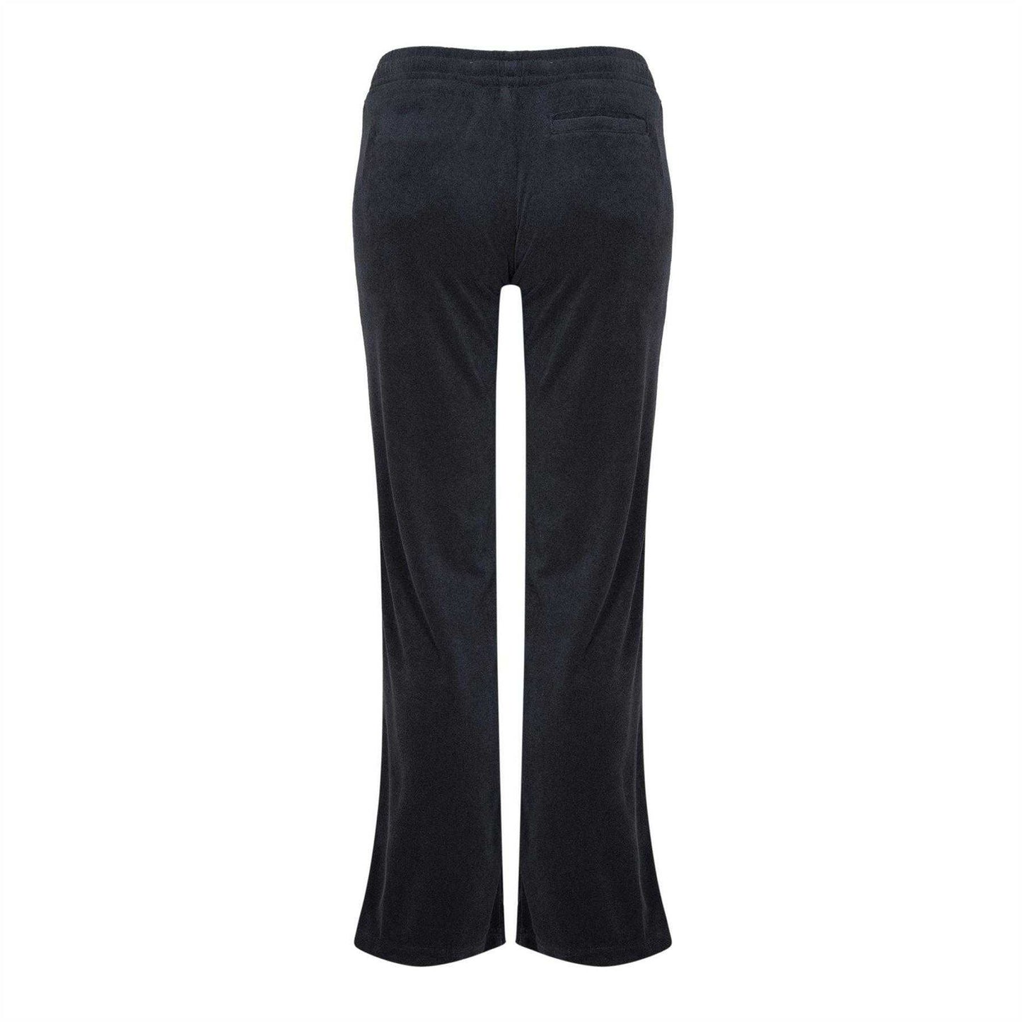 Black - Back - Puma Womens-Ladies Velour Jogging Bottoms