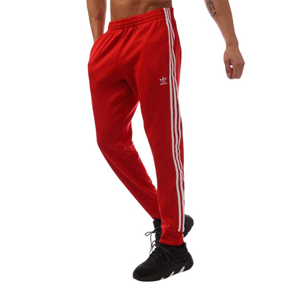 Red - Lifestyle - Adidas Mens Adicolor Tracksuit Bottoms