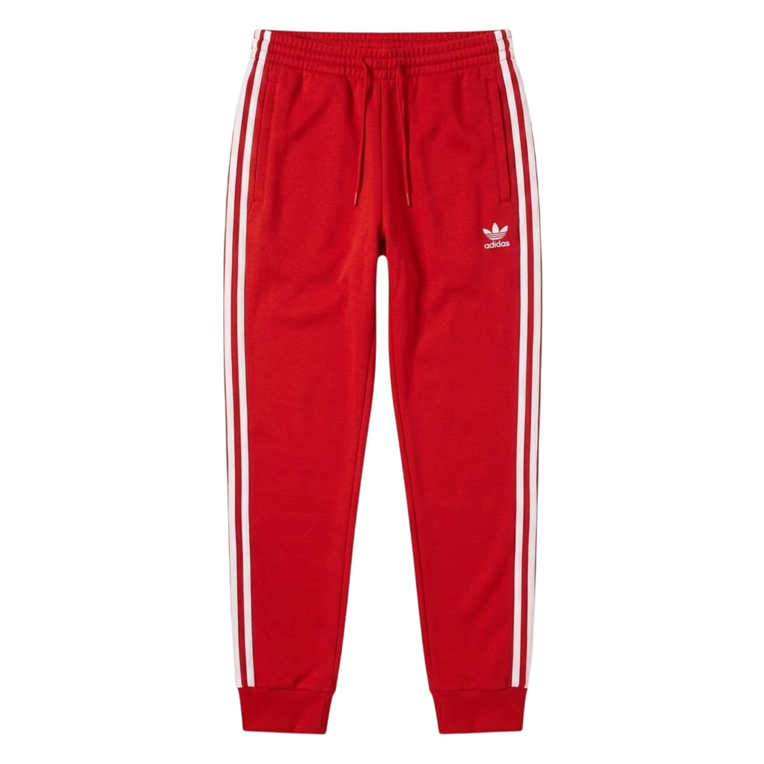 Red - Front - Adidas Mens Adicolor Tracksuit Bottoms