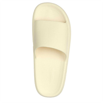 Cream - Lifestyle - Skechers Womens-Ladies Single Strap Arch Fit Flat Sliders
