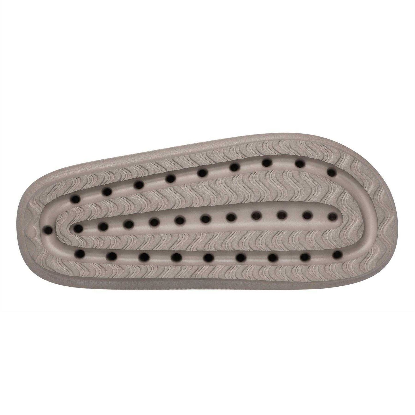 Grey - Lifestyle - Skechers Womens-Ladies Single Strap Arch Fit Flat Sliders