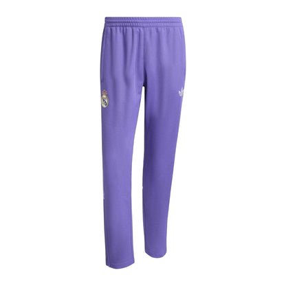 Purple - Front - Adidas Mens Real Madrid CF Tracksuit Bottoms
