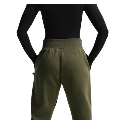 Khaki Green-Black - Lifestyle - Nike Womens-Ladies Saint-Germain Fleece Phoenix Relaxed Fit Joggers