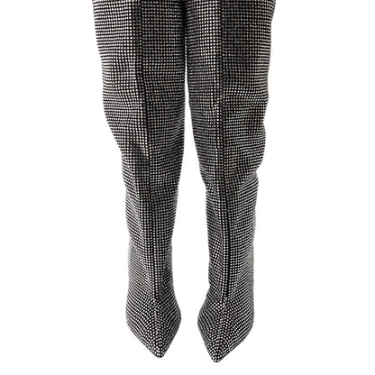 Black - Lifestyle - Steve Madden Womens-Ladies Mazer R Leather Thigh-High Boots