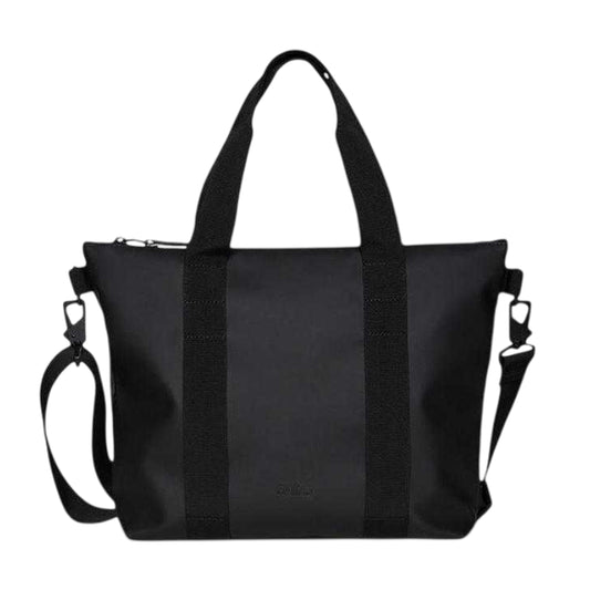 Black - Front - Rains Micro Tote Bag