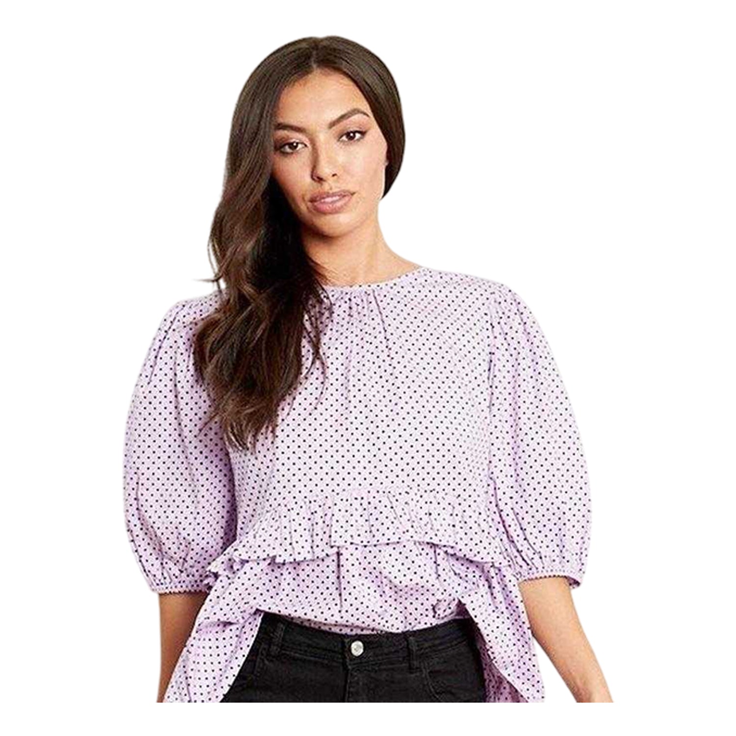 Black - Side - Wednesday´s Girl Womens-Ladies Stretch High Waist Skinny Jeans
