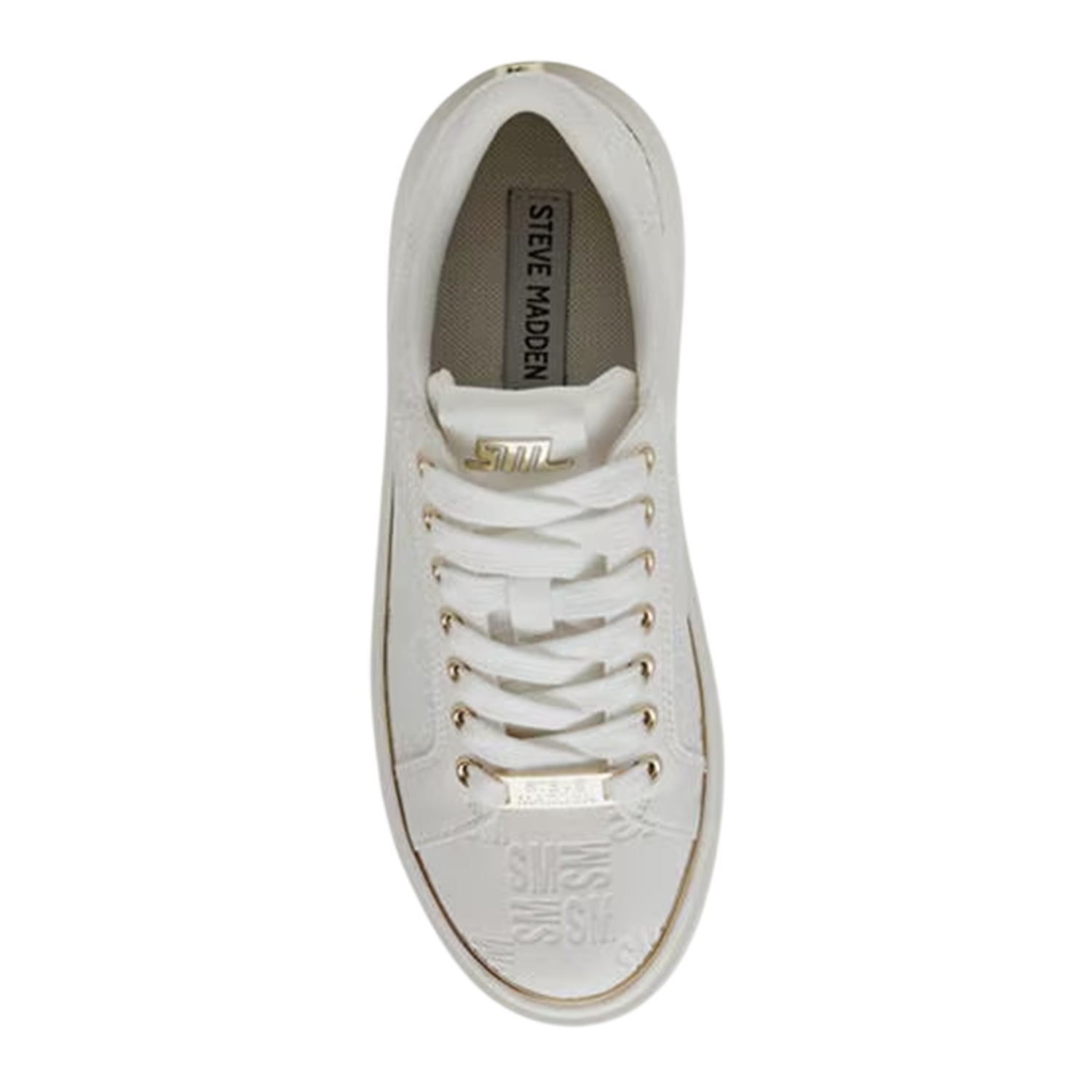 White-Gold - Lifestyle - Steve Madden Womens-Ladies On Stage 2.0 Trainers