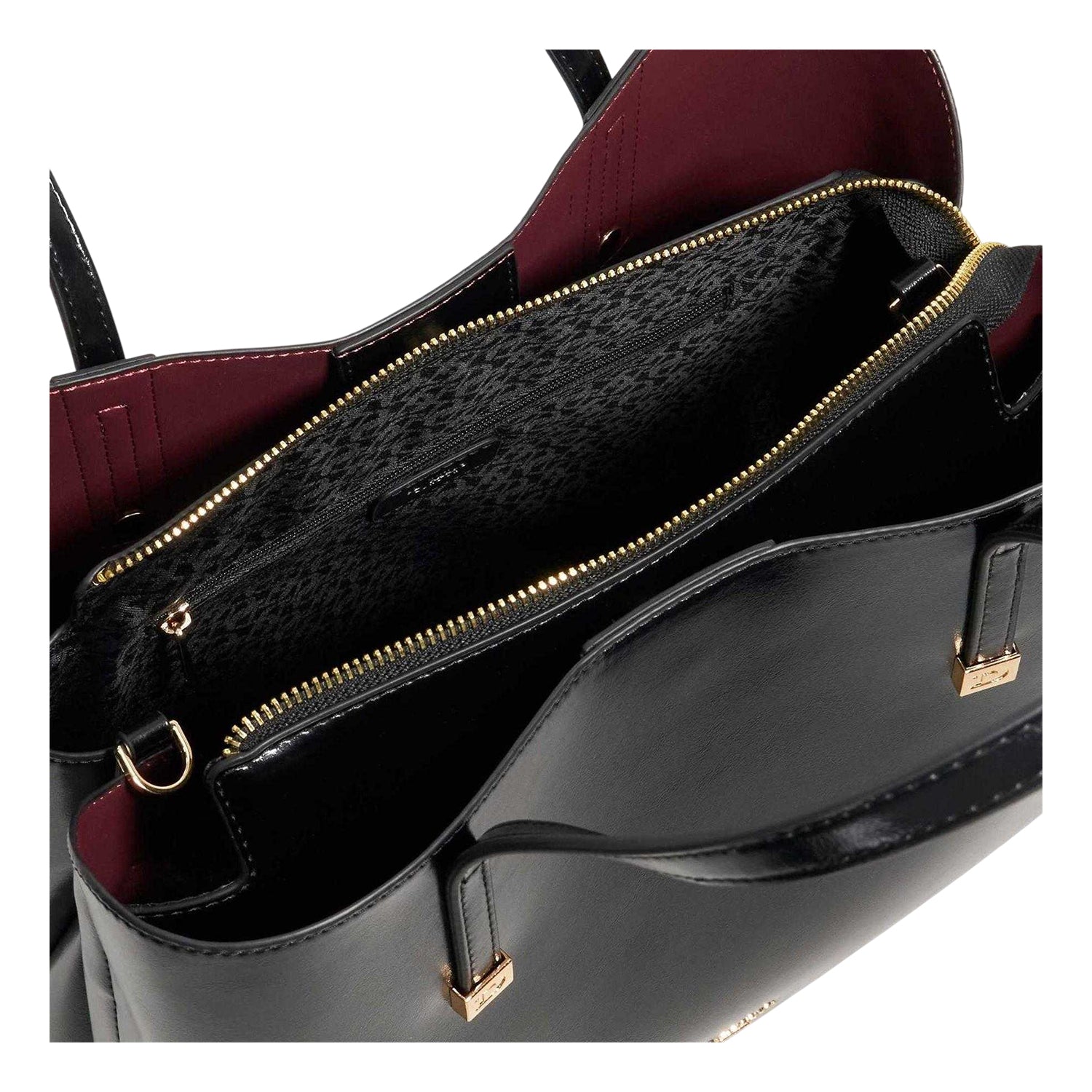 Black - Side - Dune London Dominant Tote Bag