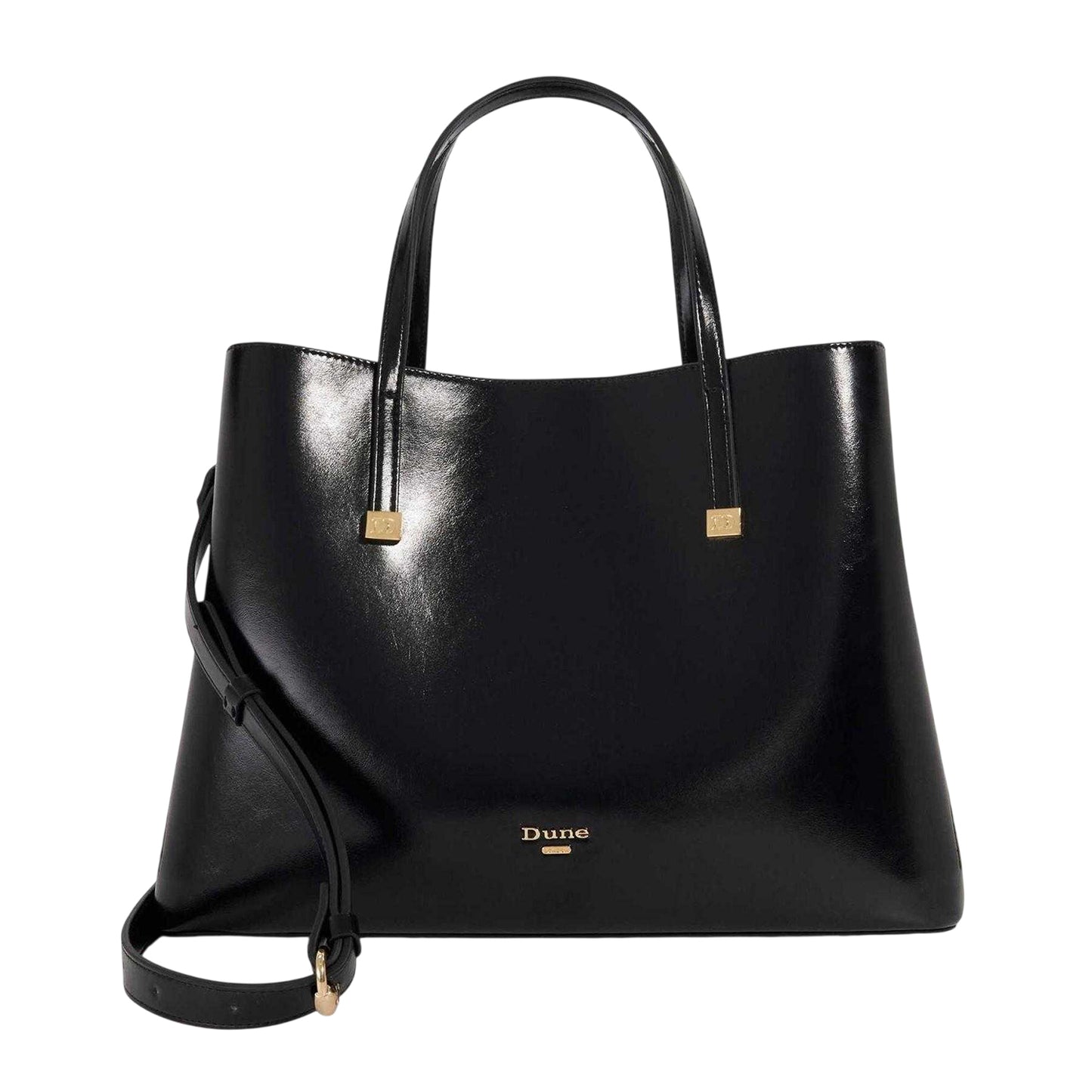 Black - Front - Dune London Dominant Tote Bag