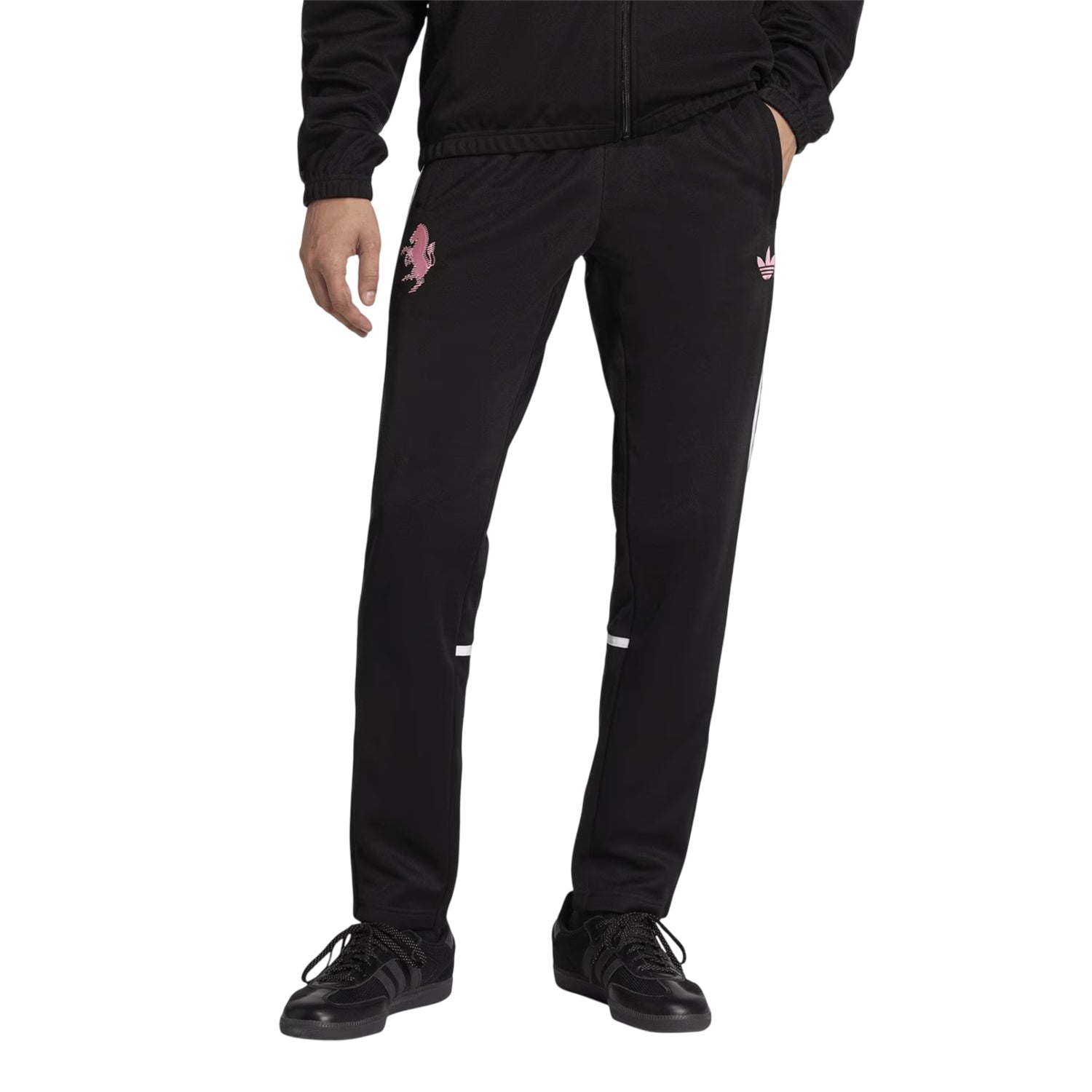Black - Side - Adidas Mens 25-26 Juventus FC Tracksuit Bottoms
