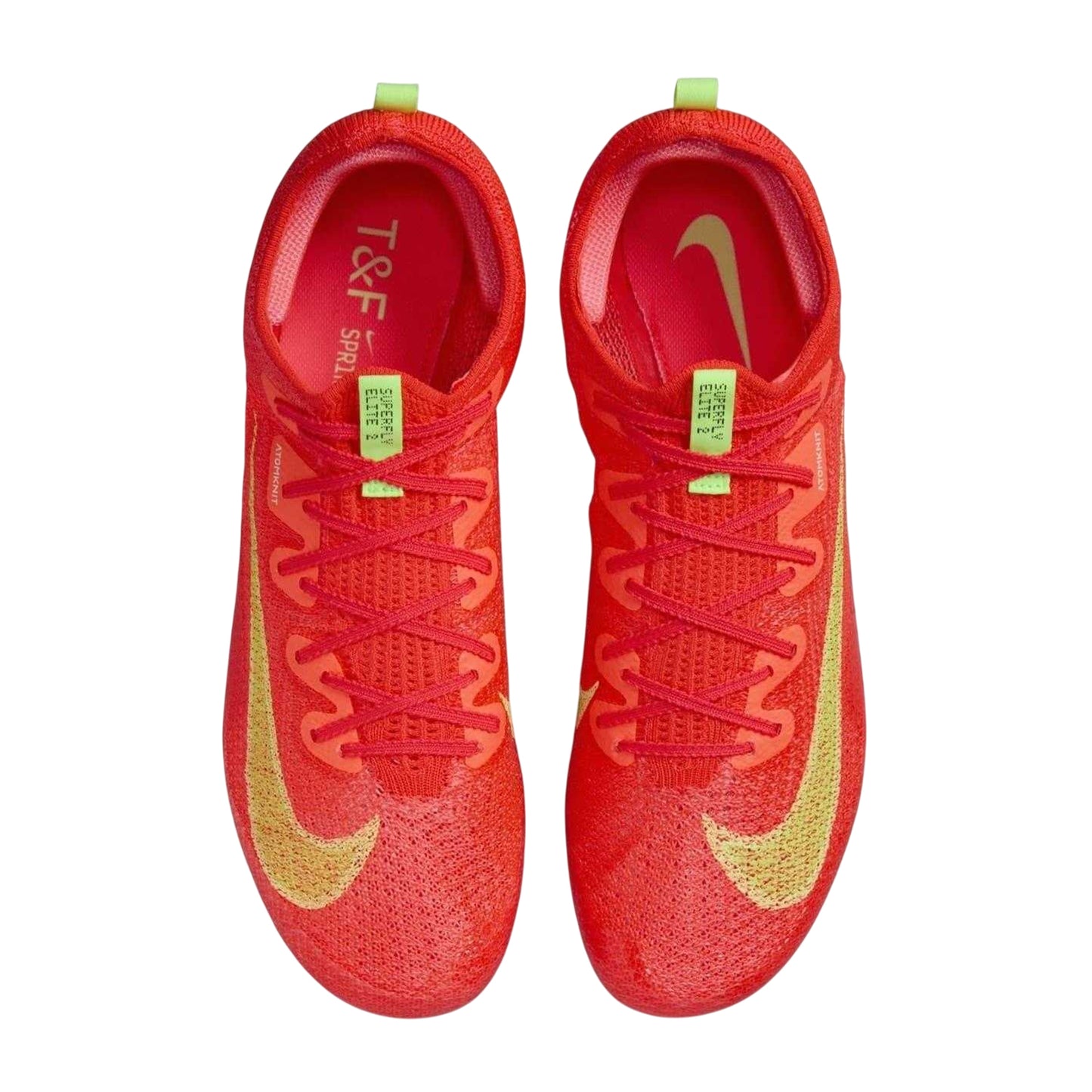 Bright Crimson - Side - Nike Mens Zoom Superfly Elite 2 Round Toe Athletic Shoe Spikes
