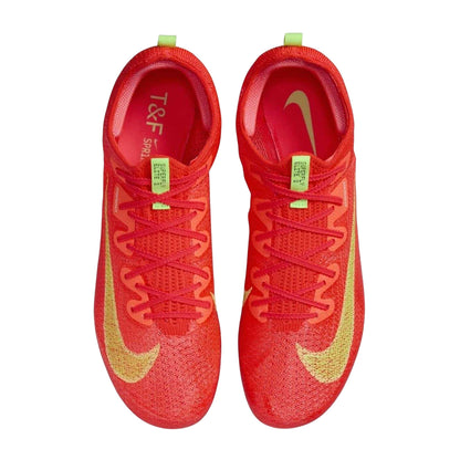 Bright Crimson - Side - Nike Mens Zoom Superfly Elite 2 Round Toe Athletic Shoe Spikes