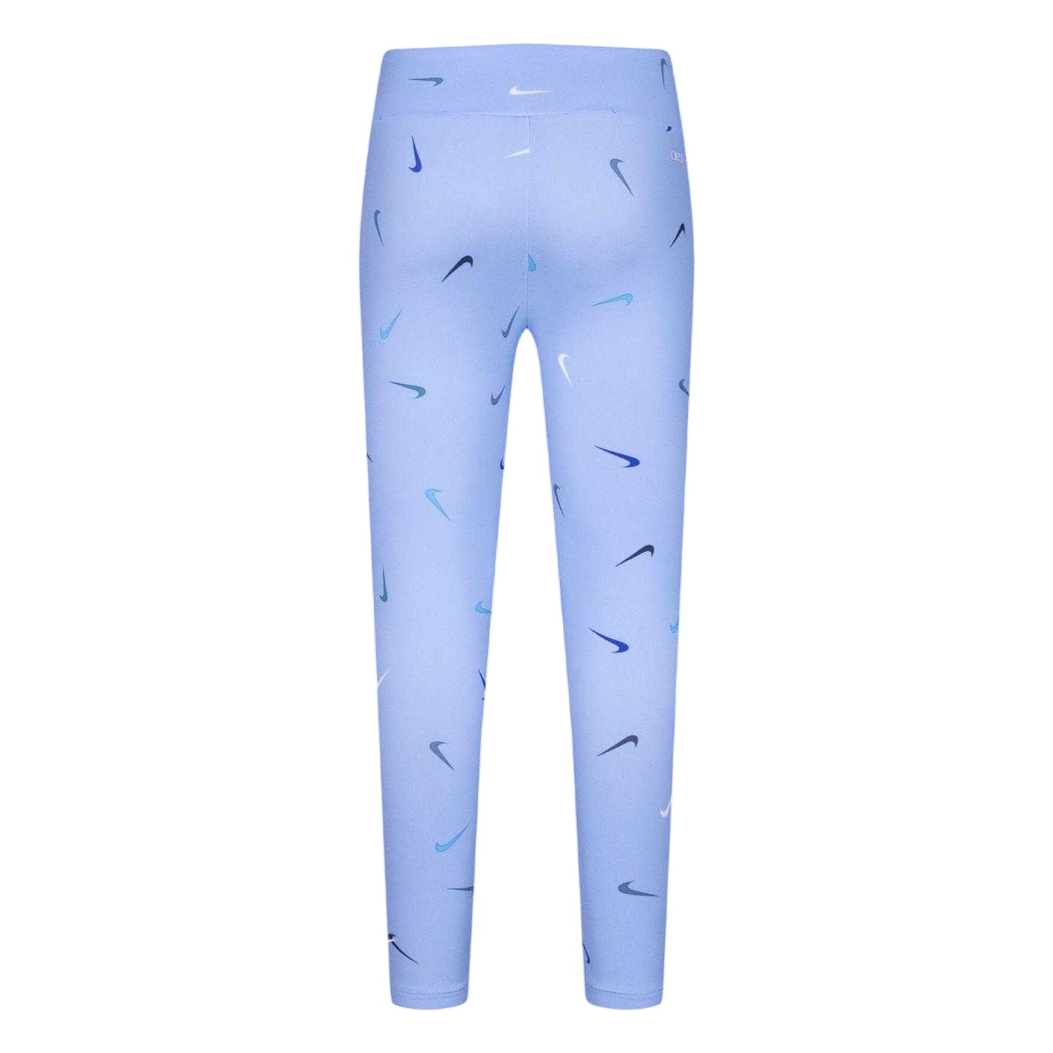 Bliss Blue - Back - Nike Childrens-Kids Merino Elasticated Waist Fitted Leggings