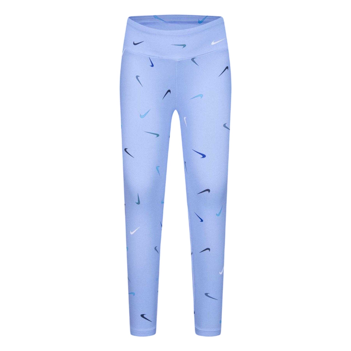 Bliss Blue - Front - Nike Childrens-Kids Merino Elasticated Waist Fitted Leggings