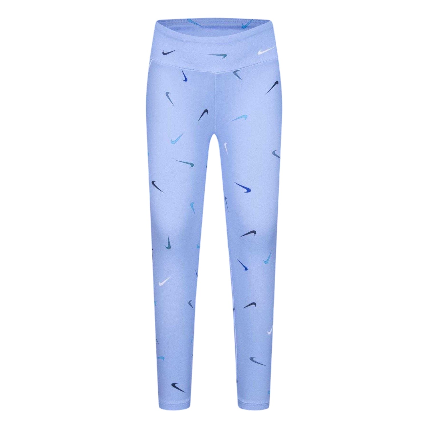Bliss Blue - Front - Nike Childrens-Kids Merino Elasticated Waist Fitted Leggings