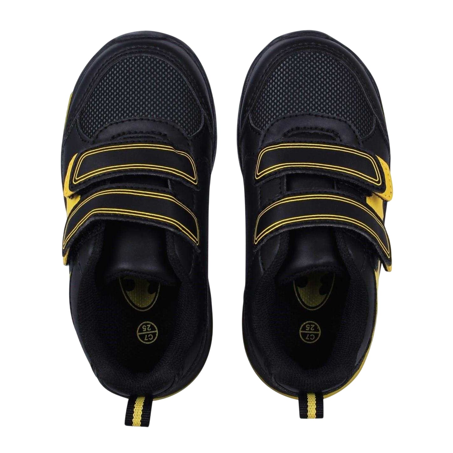 Black-Yellow - Lifestyle - Batman Boys Light Up Hook and Loop Trainers