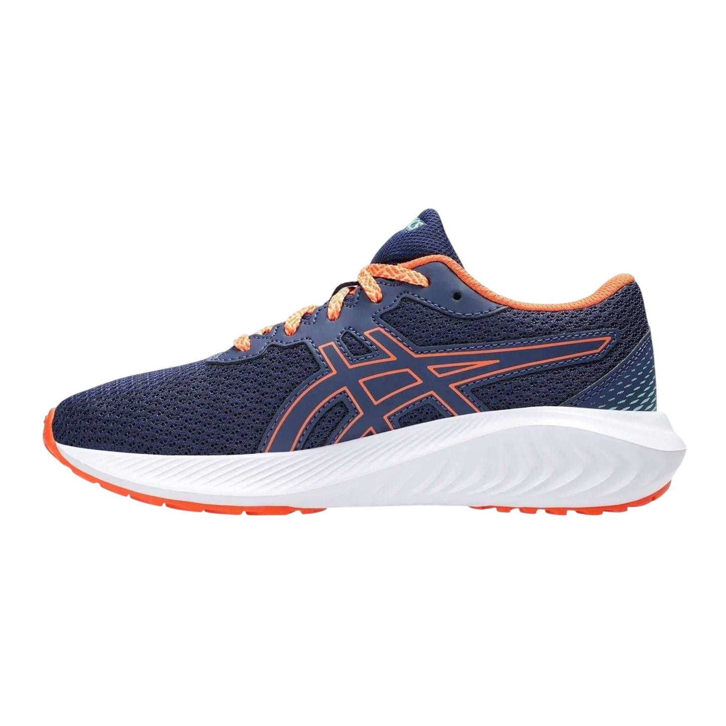 Blue-Orange - Back - Asics Childrens-Kids Gel Excite 10 Shoes