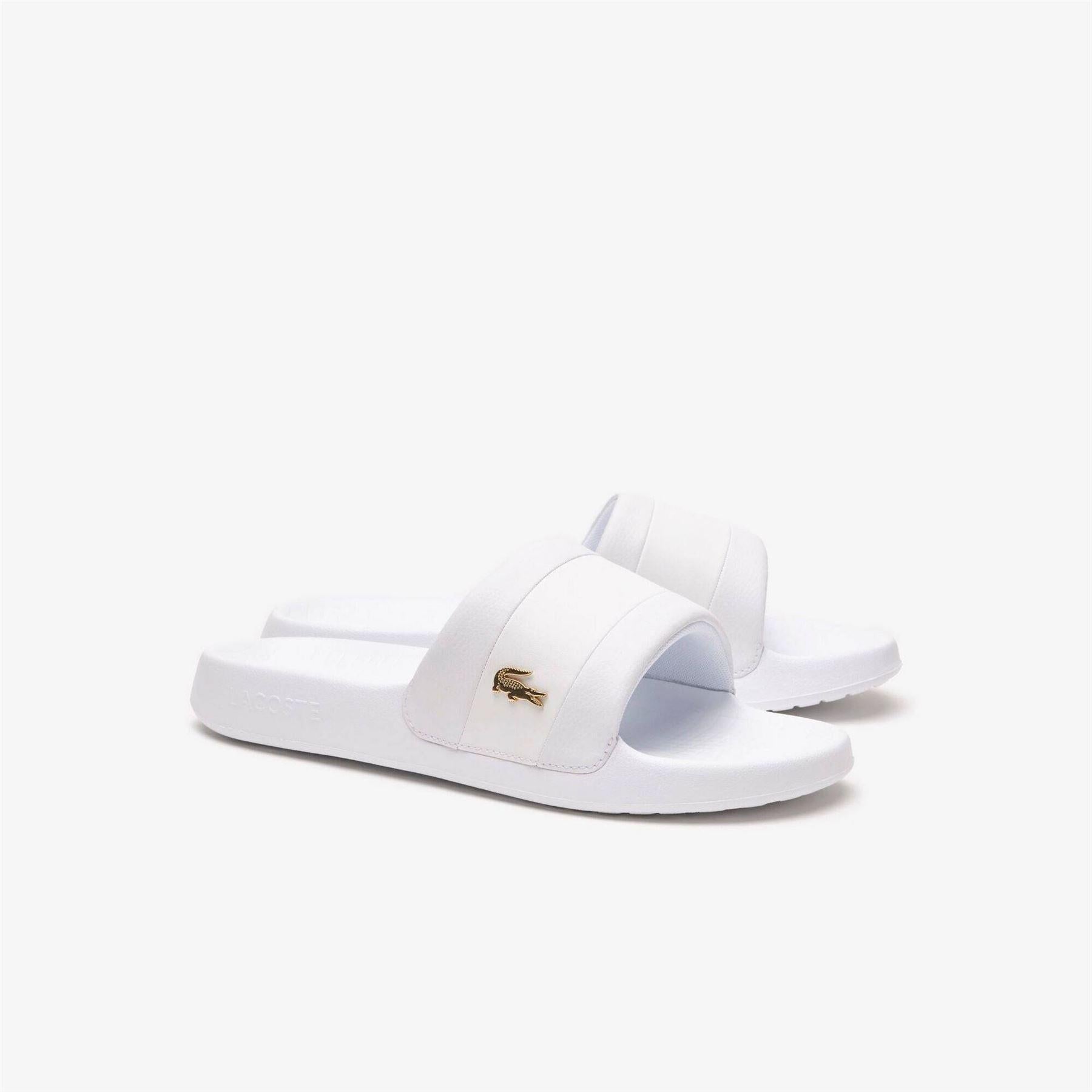 White - Back - Lacoste Mens Pool Slides
