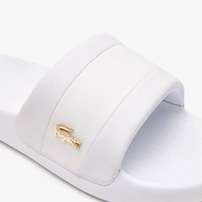 White - Side - Lacoste Mens Pool Slides