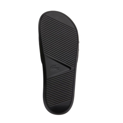 Black - Pack Shot - Lacoste Mens Pool Slides